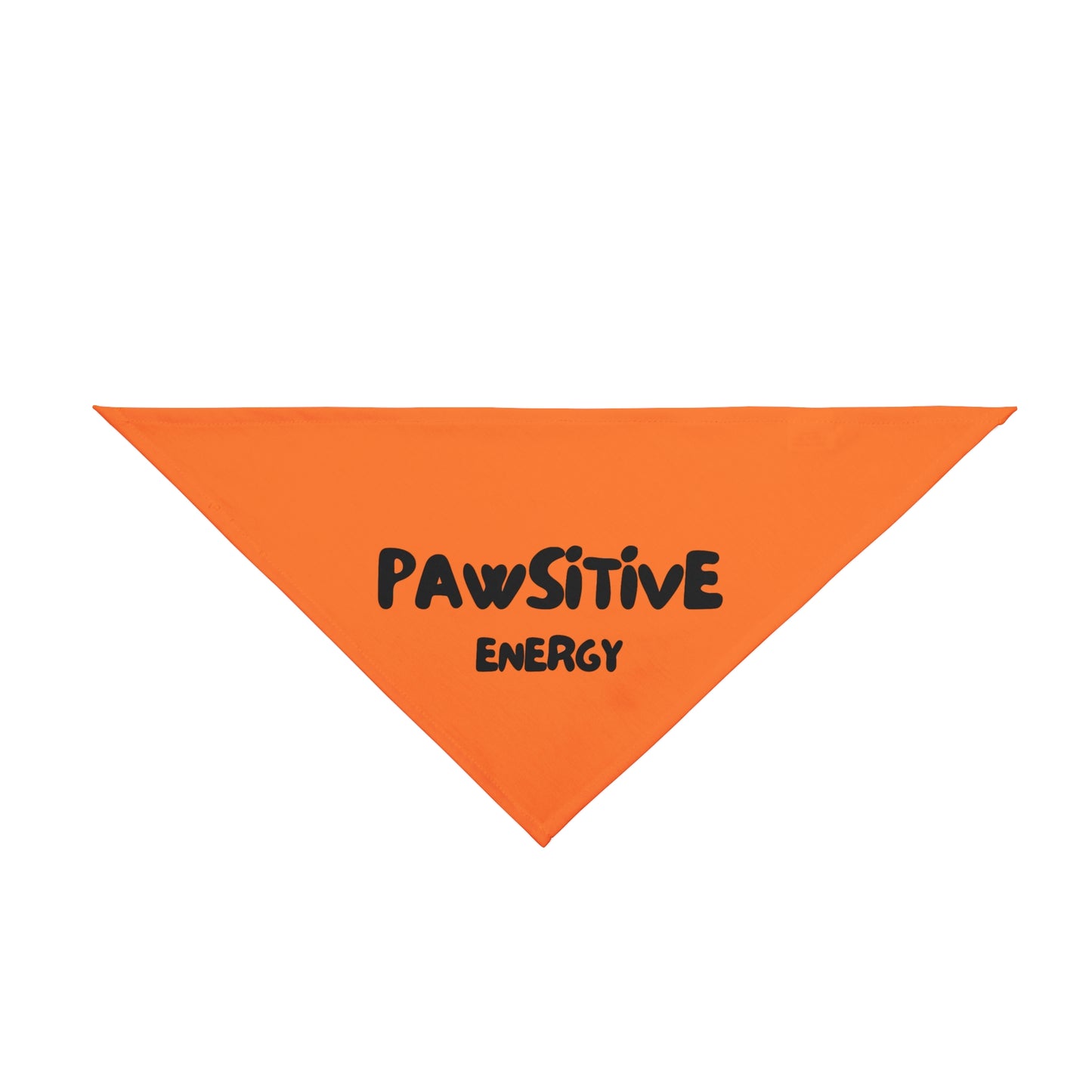 Pet Bandana - PAWSITIVE ENERGY (orange)