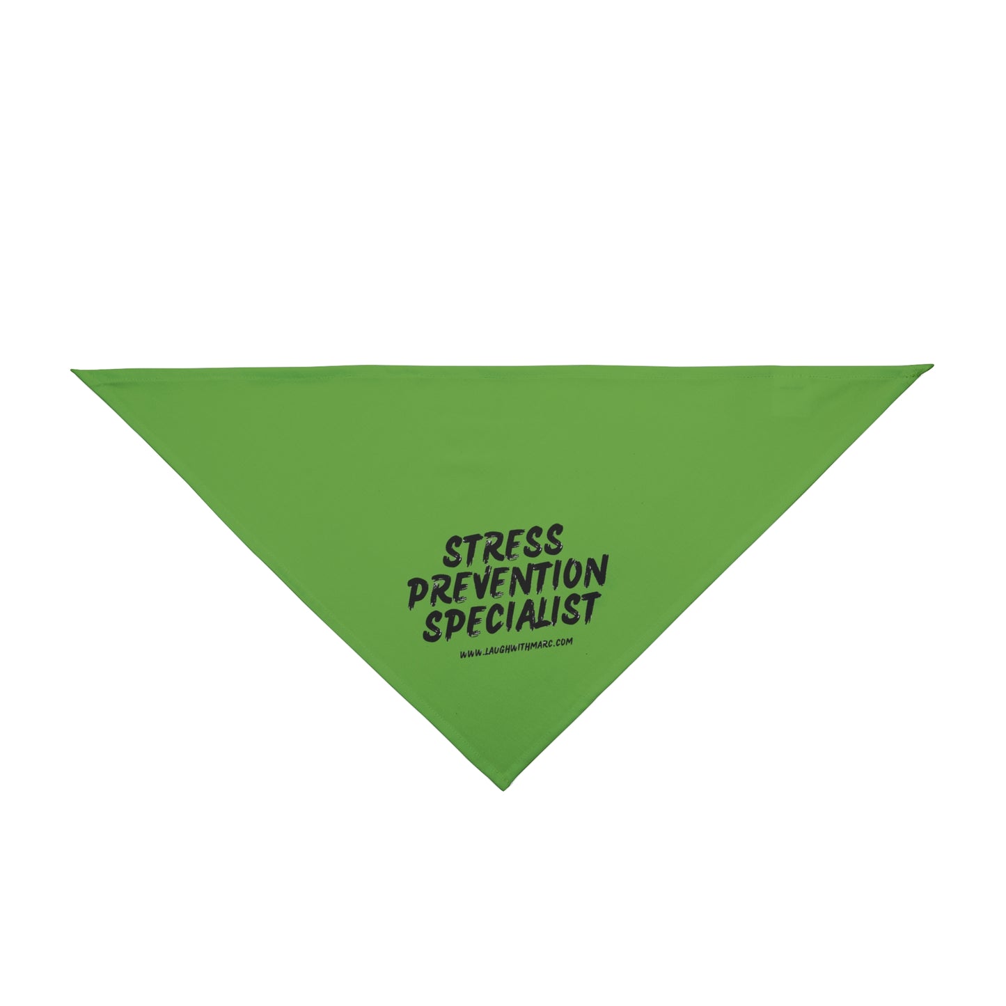 Pet Bandana - STRESS PREVENTION SPECIALIST (green)