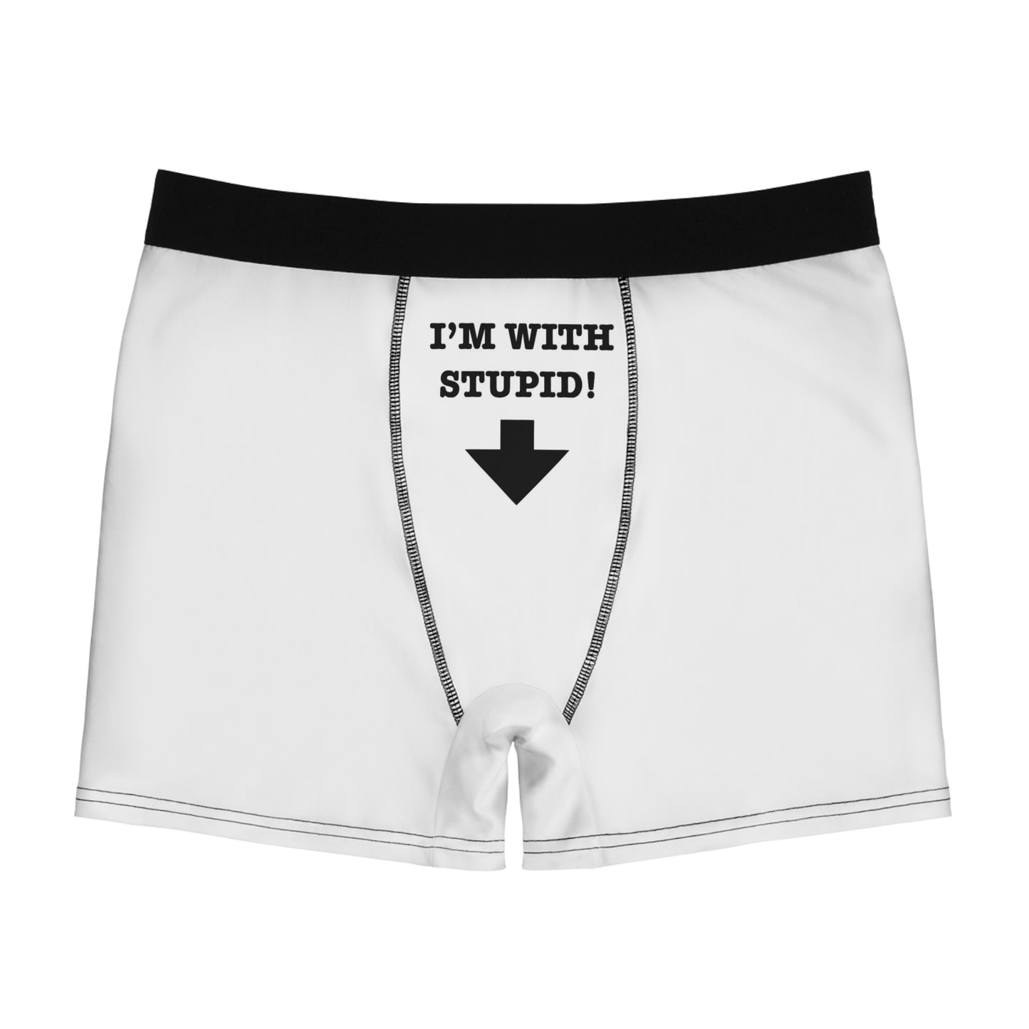 Men's Boxer Briefs  - I'm With Stupid