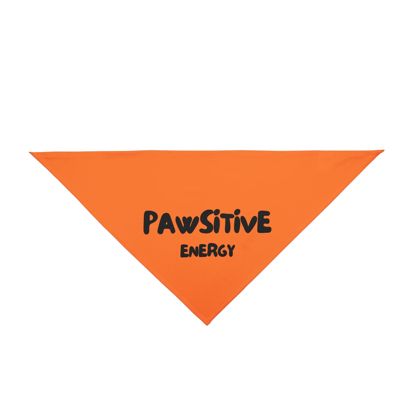 Pet Bandana - PAWSITIVE ENERGY (orange)