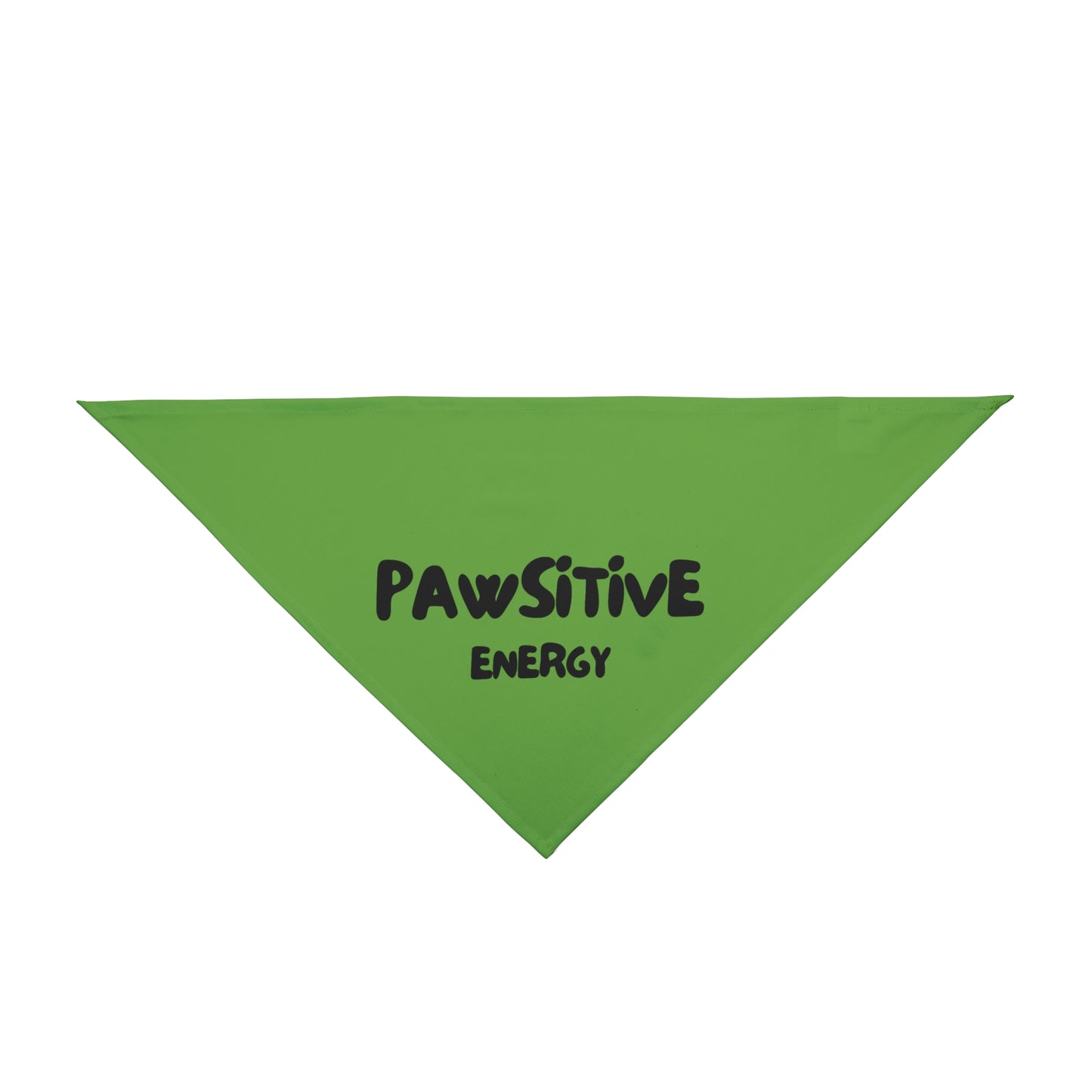 Pet Bandana - PAWSITIVE ENERGY (green)