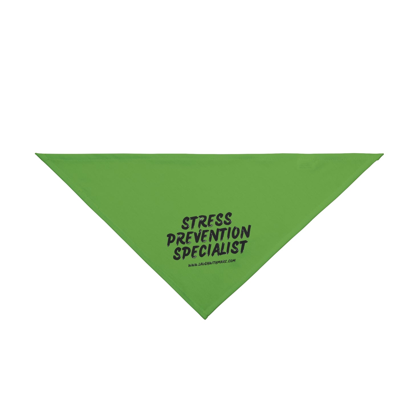 Pet Bandana - STRESS PREVENTION SPECIALIST (green)