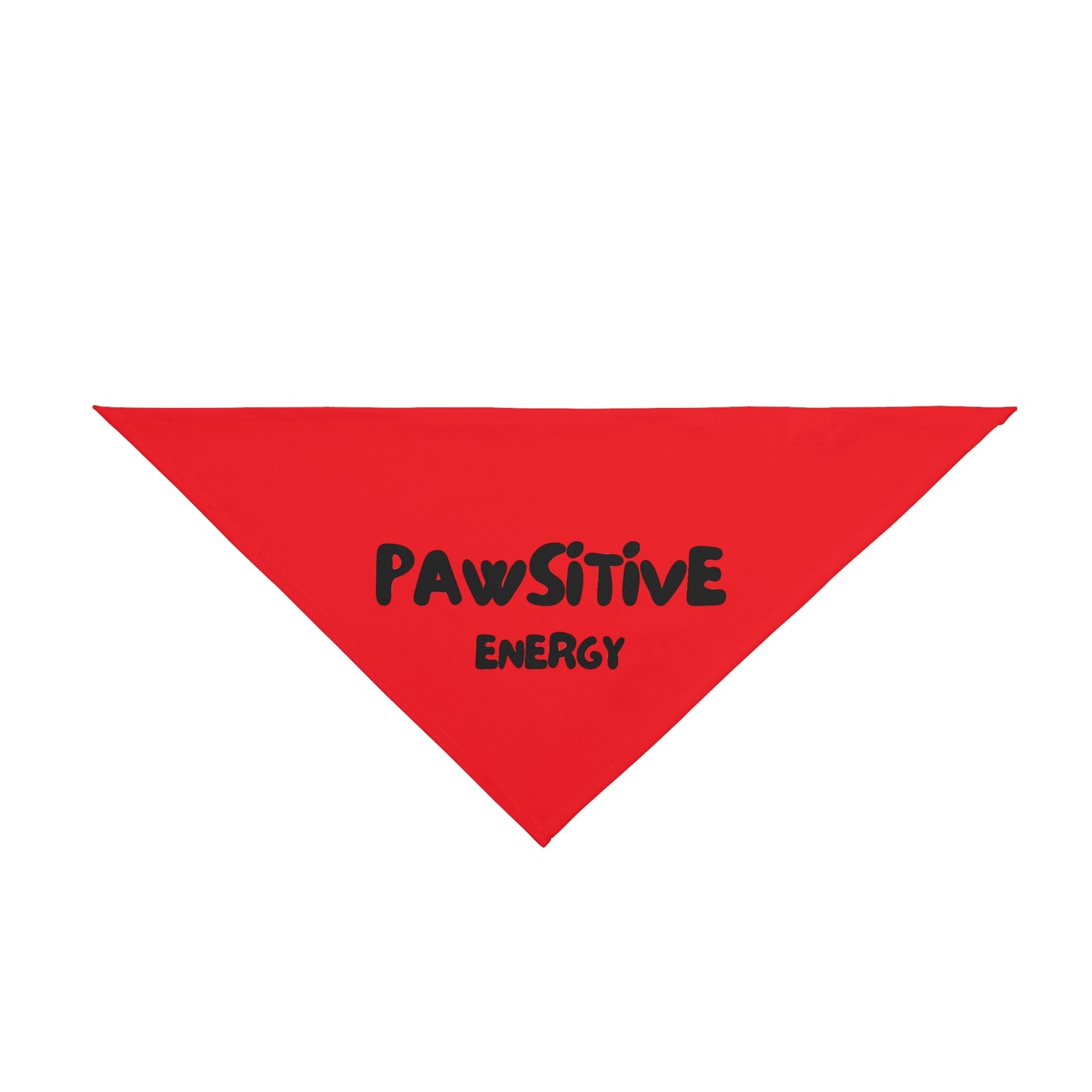 Pet Bandana - PAWSITIVE ENERGY (red)