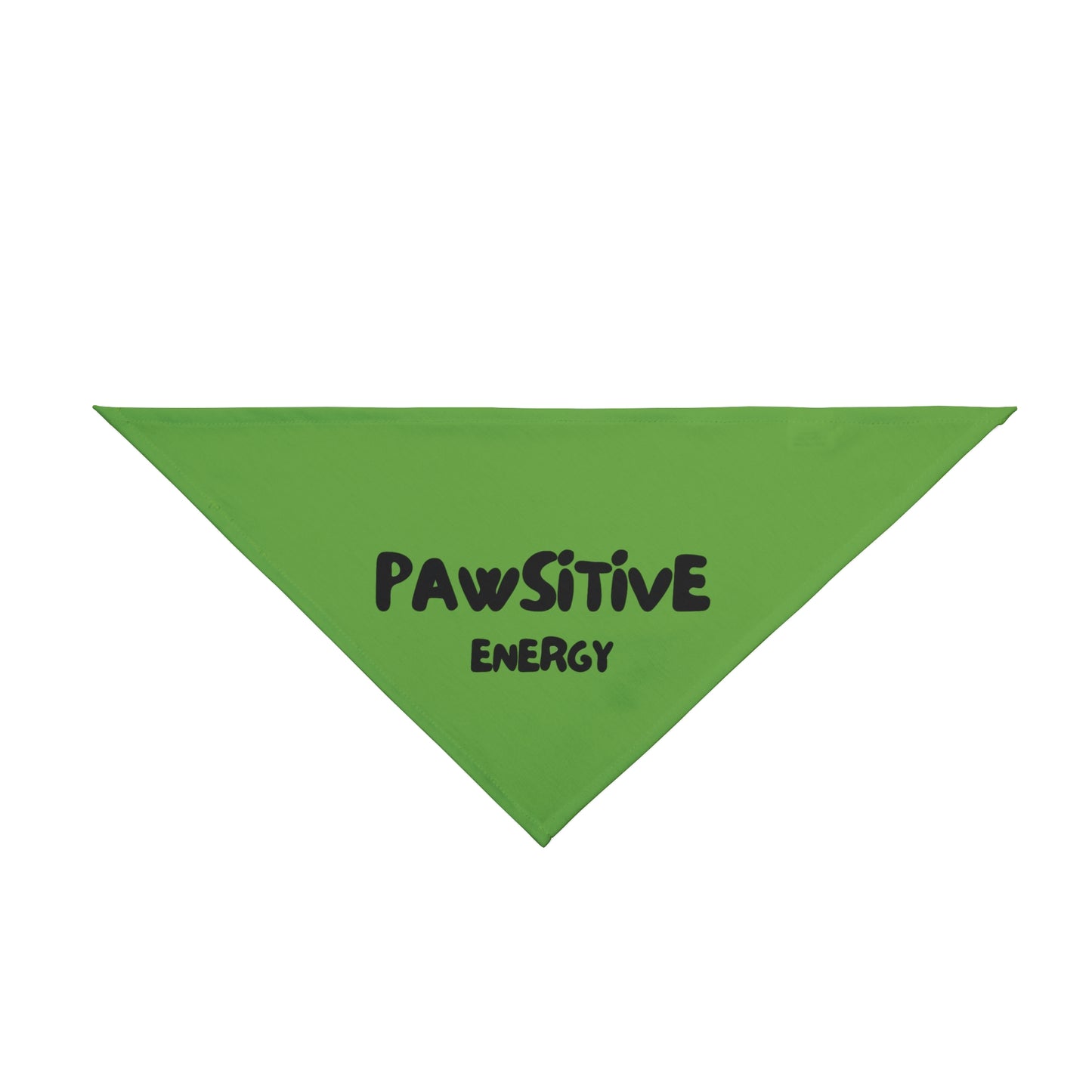 Pet Bandana - PAWSITIVE ENERGY (green)