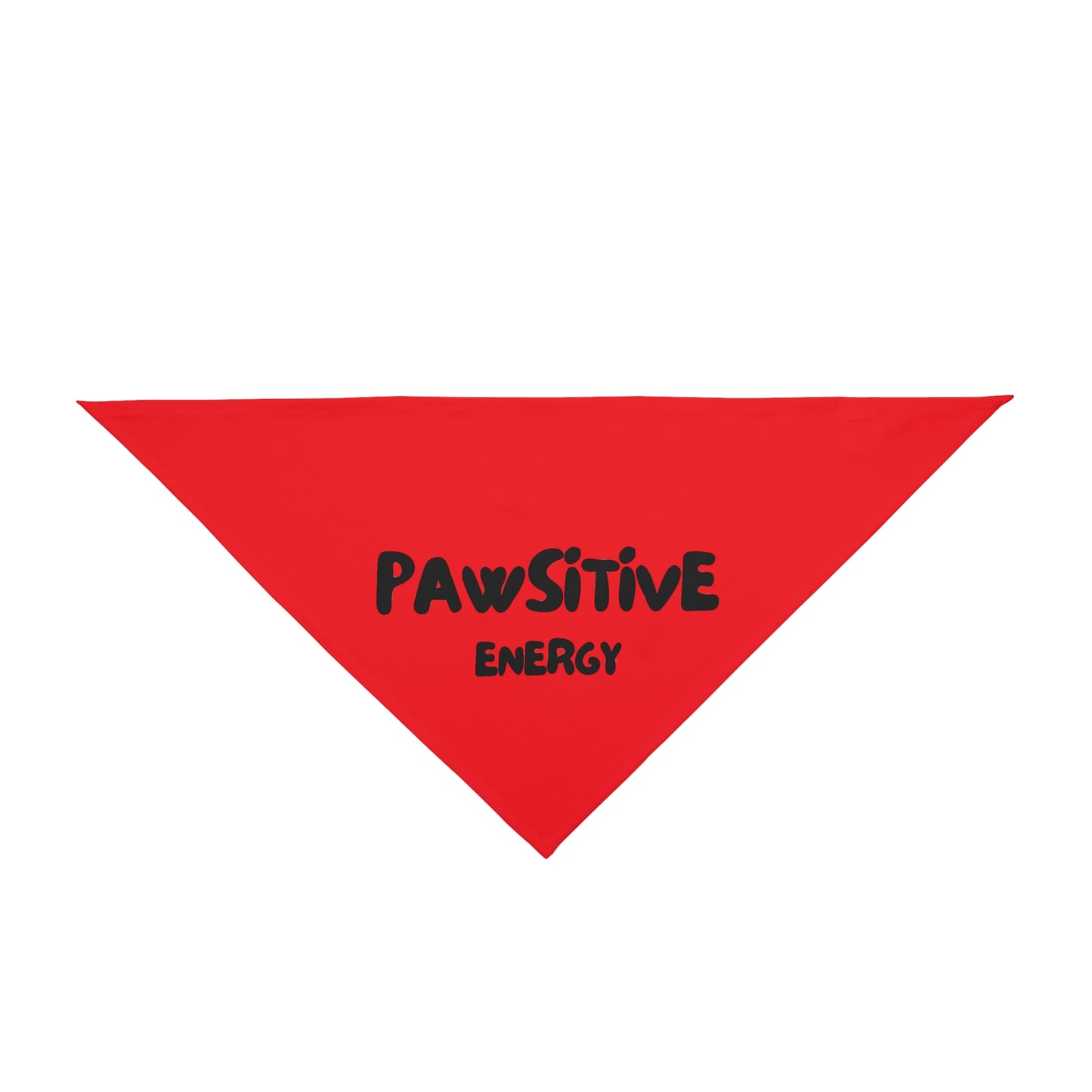 Pet Bandana - PAWSITIVE ENERGY (red)